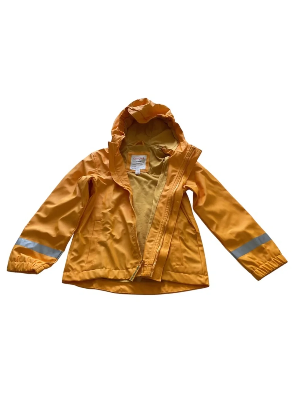 CAT & JACK Waterproof rain jacket with hood and reflective bands,